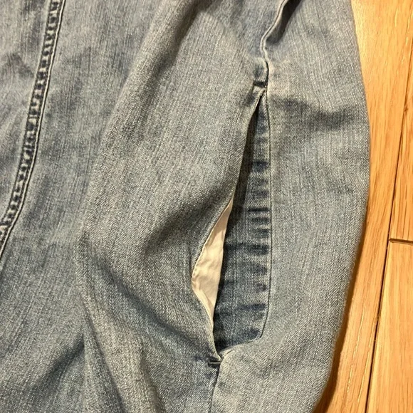 Madewell Light Blue Button-Down Shirt Dress - Picture 5 of 8